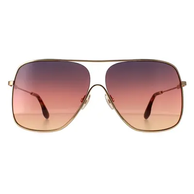 Victoria Beckham Sunglasses VB132S 711 Gold Brown Gradient