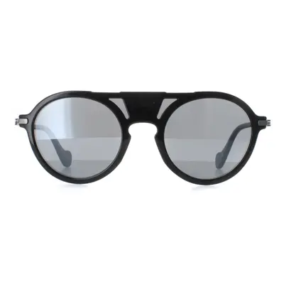 Moncler Sunglasses ML0053 01B Black Grey Mirror