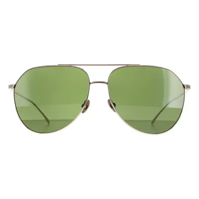 Lacoste Sunglasses L209S 714 Shiny Gold Green