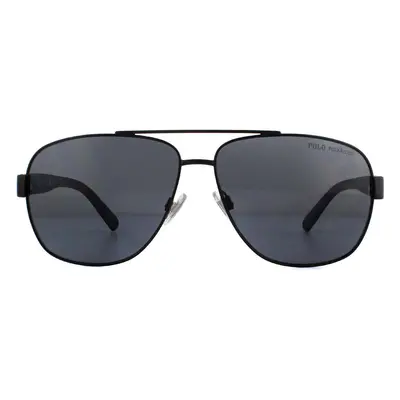 Polo Ralph Lauren Sunglasses PH3110 926781 Semi Shiny Black Grey Polarized