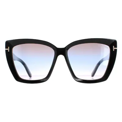 Tom Ford Sunglasses Scarlet FT0920 01B Shiny Black Smoke Gradient