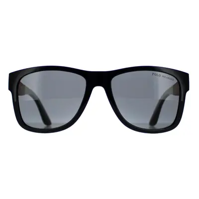 Polo Ralph Lauren Sunglasses PH4162 500181 Shiny Black Grey Polarised