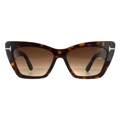 Tom Ford Sunglasses Wyatt FT0871 52F Dark Havana Brown Gradient