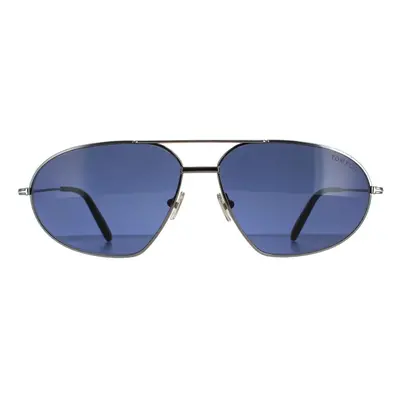 Tom Ford Sunglasses Bradford FT0771 08V Shiny Gunmetal Blue