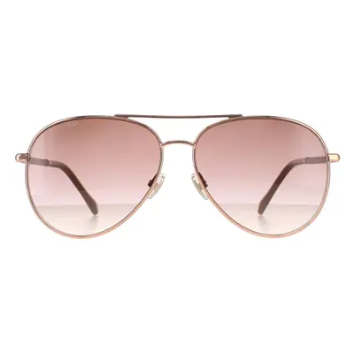 Jimmy Choo Sunglasses DEVAN/S BKU HA Gold Nude Brown Gradient