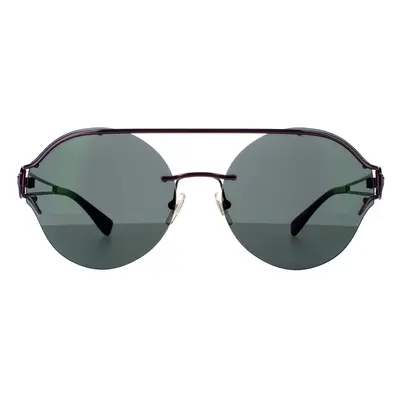 Versace Sunglasses VE2184 1414C0 Violet Dark Grey Mirrored Green