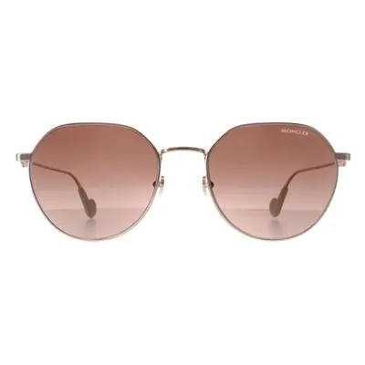 Moncler Sunglasses ML0156-K 28F Shiny Rose Gold Brown Gradient