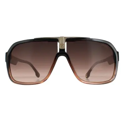 Carrera Sunglasses 1014/S R60 HA Black Brown Brown Gradient