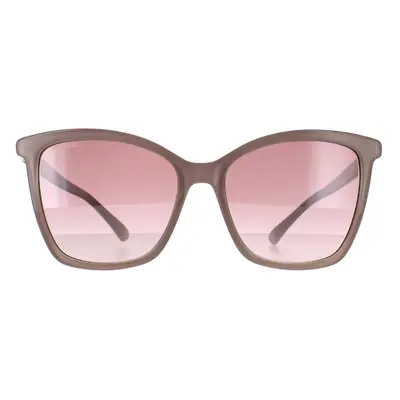 Jimmy Choo Sunglasses ALI/S FWM NQ Nude Brown Silver Mirror