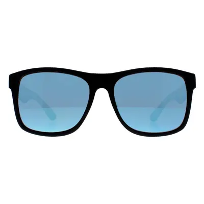 Guess Sunglasses GF0203 02X Black Blue Mirrored