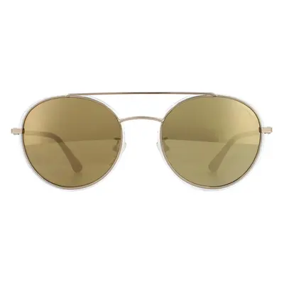 Police Sunglasses SPL870 Coupe 1 8FFG Light Gold Crystal Grey Brown Gold Mirror