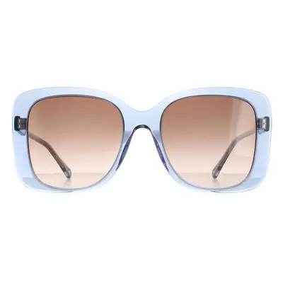 Chloe Sunglasses CH0125S 002 Blue Crystal Brown Gradient