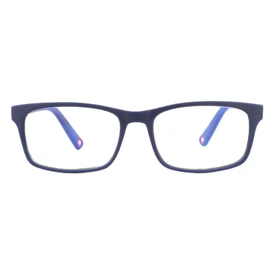 Montana Reading Glasses BLF73B Matte Blue Blue Light Block +0.00