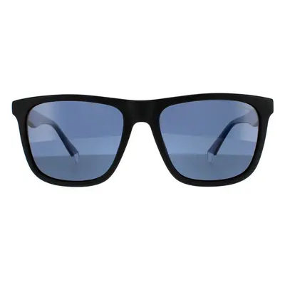 Polaroid Sunglasses PLD 2102/S/X 0VK C3 Black Transparent Blue Blue Polarized