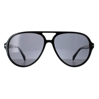 David Beckham Sunglasses DB1091/S 807 M9 Shiny Black Dark Grey