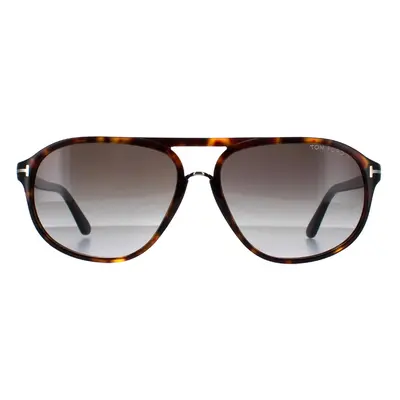 Tom Ford Sunglasses 0447 Jacob 52B Dark Havana Smoke Grey Gradient