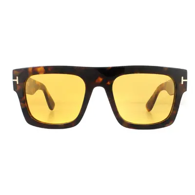 Rental Tom Ford Sunglasses Fausto FT0711 56E Havana Yellow