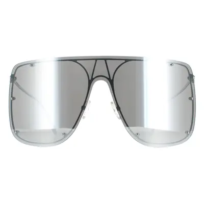 Alexander McQueen Sunglasses AM0313S 007 Silver Silver Mirror