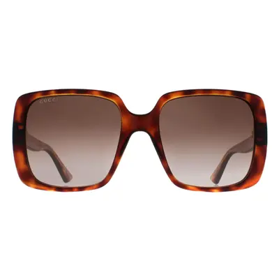 Gucci Sunglasses GG0632S 002 Dark Havana Brown Gradient