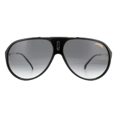 Carrera Sunglasses Hot 65 807/9O Black Dark Grey Gradient