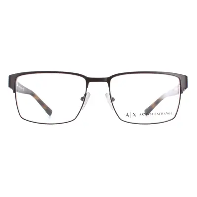 Armani Exchange Glasses Frames AX1019 6001 Matte Brown Men