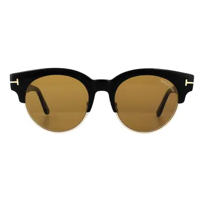 Tom Ford Sunglasses 0598 Henri 01E Shiny Black Brown