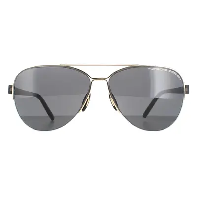 Porsche Design Sunglasses P8676 D Gold Grey Blue