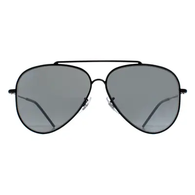 Ray-Ban Sunglasses RB0101S Aviator Reverse 002/GS Black Silver Mirror