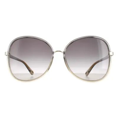 Chloe Sunglasses CH0030S Franky 001 Grey to Brown Crystal Fade and Gold Grey Gradient