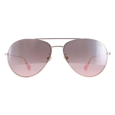 Moncler Sunglasses ML0110-K 28U Shiny Rose Gold Brown Pink Gradient