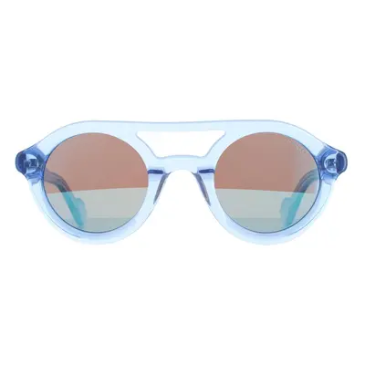 Moncler Sunglasses ML0014 84L Shiny Light Blue Blue