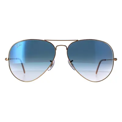 Ray-Ban Sunglasses Aviator 3025 Gold Gradient Light Blue 001/3F