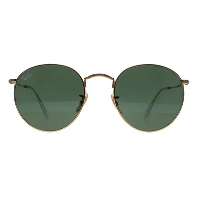 Ray-Ban Sunglasses Round Metal 3447 001 Gold Green 53mm