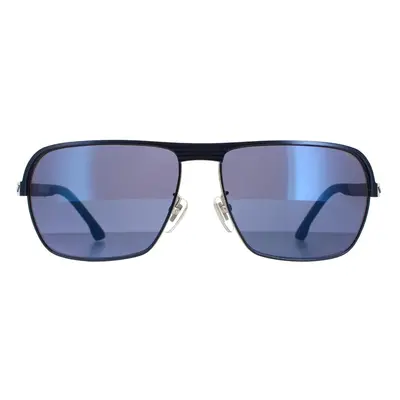 Police Sunglasses SPLC36 Tailwind Evo 2 502B Matte Palladium W Blue Parts Blue Mirror