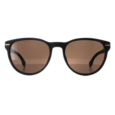 Hugo Boss Sunglasses BOSS 1324/S 0NZ Matte Black Gold Brown