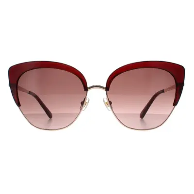 Kate Spade Sunglasses Abinaya YEP HA Gold Burgundy Gradient