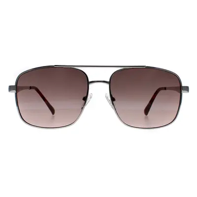 Guess Sunglasses GF0211 10F Silver Brown Gradient