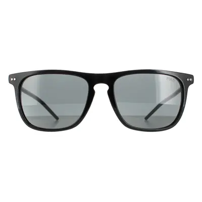 Polo Ralph Lauren Sunglasses PH4168 500187 Shiny Black Grey