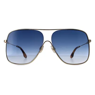 Victoria Beckham Sunglasses VB132S 706 Gold Teal Blue Gradient