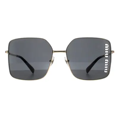 Miu Miu Sunglasses MU51YS ZVN5S0 Pale Gold Dark Grey