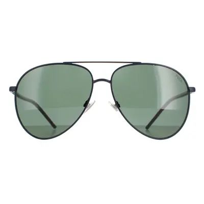 Polo Ralph Lauren Sunglasses PH3131 930371 Matte Navy Blue Green