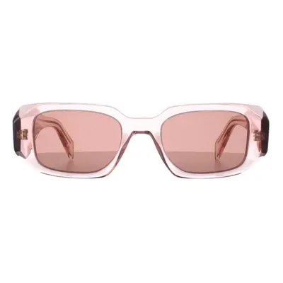 Prada Sunglasses PR17WS 19Q10D Transparent Peach Light Brown