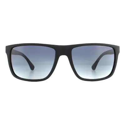 Emporio Armani Sunglasses EA4033 58644L Black and Rubber Blue Blue Gradient