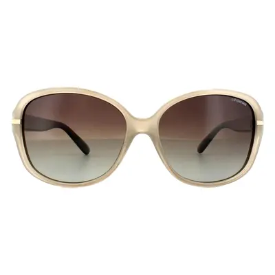 Polaroid Sunglasses P8419 10A LA Beige Havana Brown Gradient Polarized