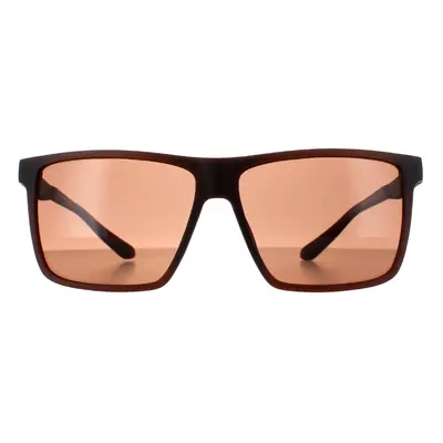 Dragon Sunglasses Sparrow 47613-208 Matte Brown Lumalens Brown