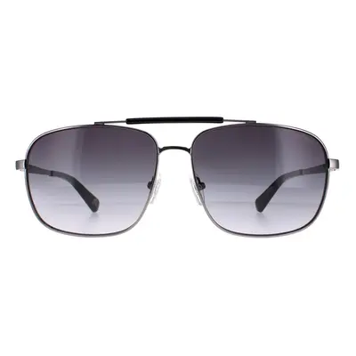 Guess Sunglasses GU5210 08B Shiny Gunmetal Smoke Gradient