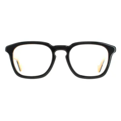 Moncler Glasses Frames ML5042 005 Black and Ochre Men