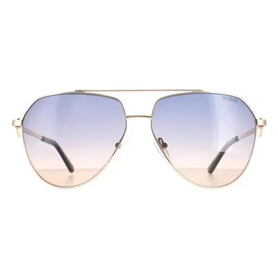 Guess Sunglasses GF6140 32W Gold Blue Gradient