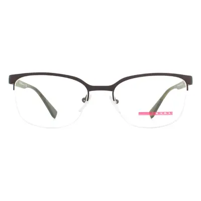 Prada Sport Glasses Frames PS51IV VY21O1 Brown Rubber Men