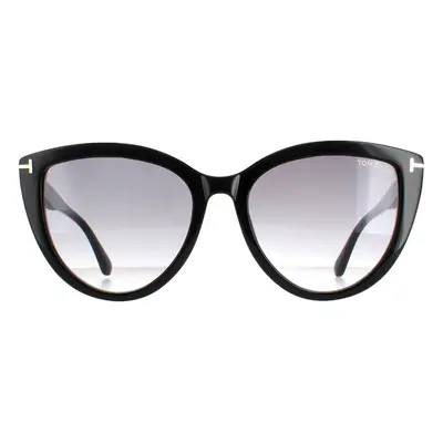 Tom Ford Sunglasses Isabella FT0915 01B Shiny Black Smoke Gradient